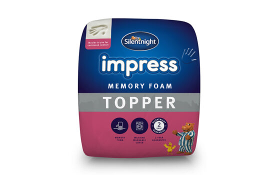 silentnight impress memory foam mattress topper 5cm double