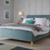 LPD Pierre Velvet Bed Frame, King Size, Aqua