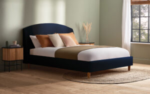 Silentnight Evana Upholstered Bed Frame, Double, Silver